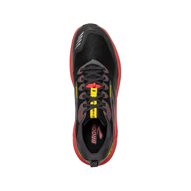 Brooks CASCADIA 16 Scarpe Trail Uomo  Black/Fiery Red/Blazing Yellow