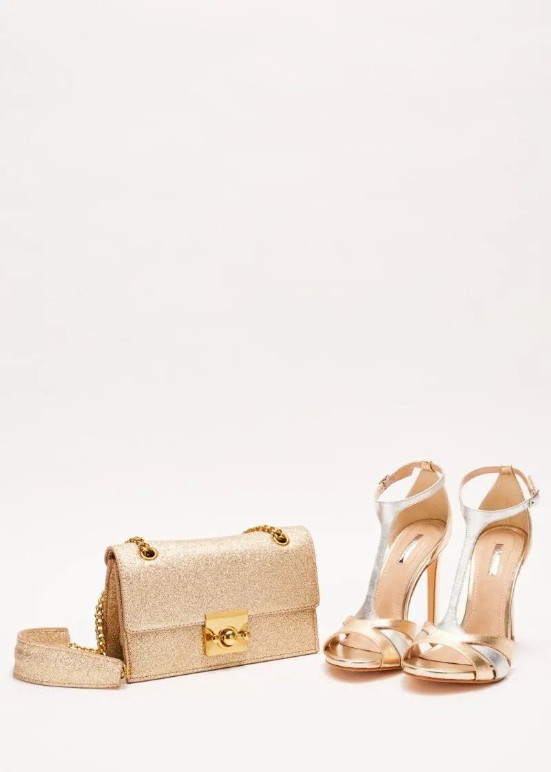 Crossbody in texture glitterata