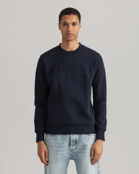 Felpa Tonal Archive Shield girocollo    