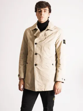 Giacca con Abbottonatura Asimmetrica Beige