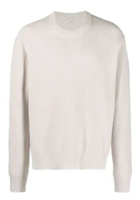 Maglione a girocollo in bianco - uomo