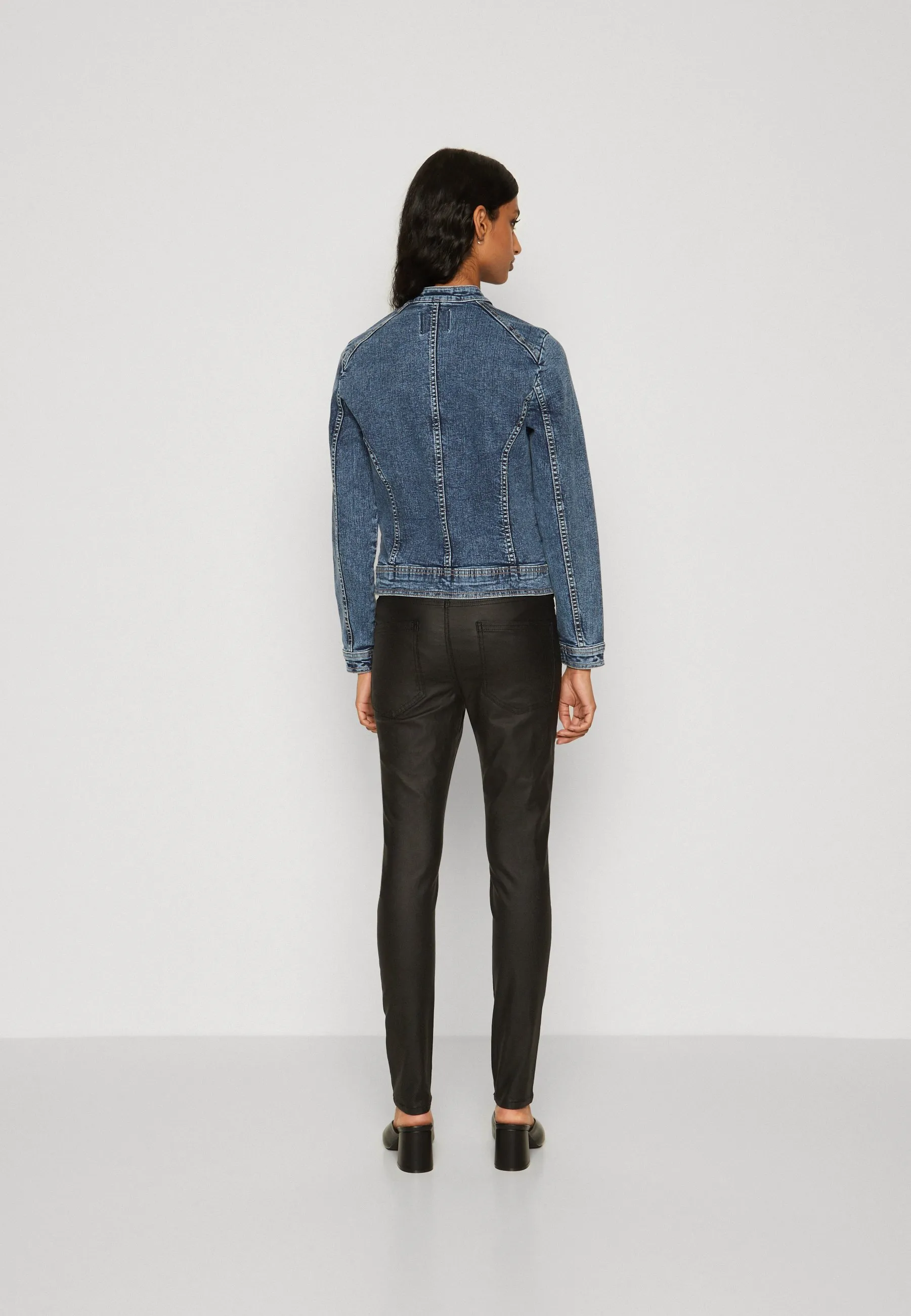 ONLTIA BANDIT BIKER JACKET - Giacca di jeans
