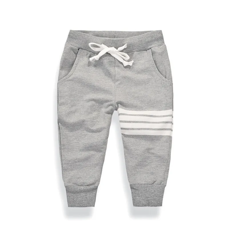 Pantalone tuta sportivo trendy con strisce per bambini